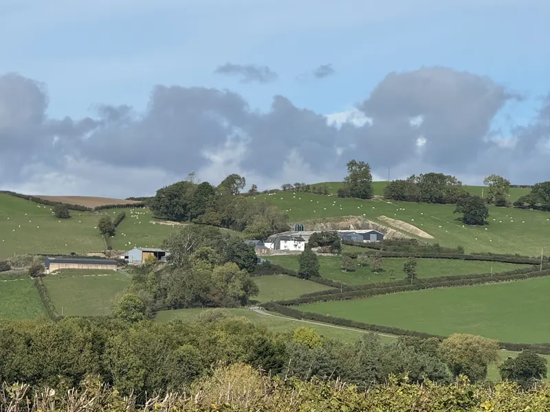 Rolling Mid Wales countryside seen from Caerau Park